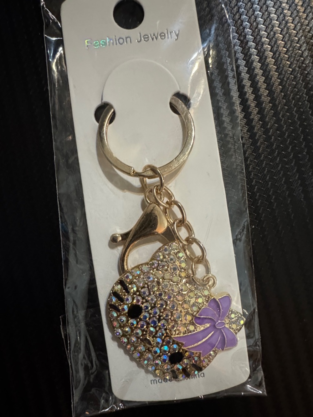 Fashion Jewelry Kitty  Keychain Charm